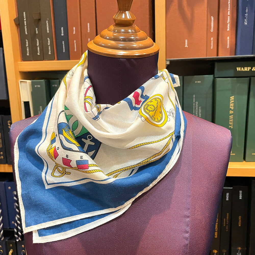神戸港紋章コットンプリントスカーフ