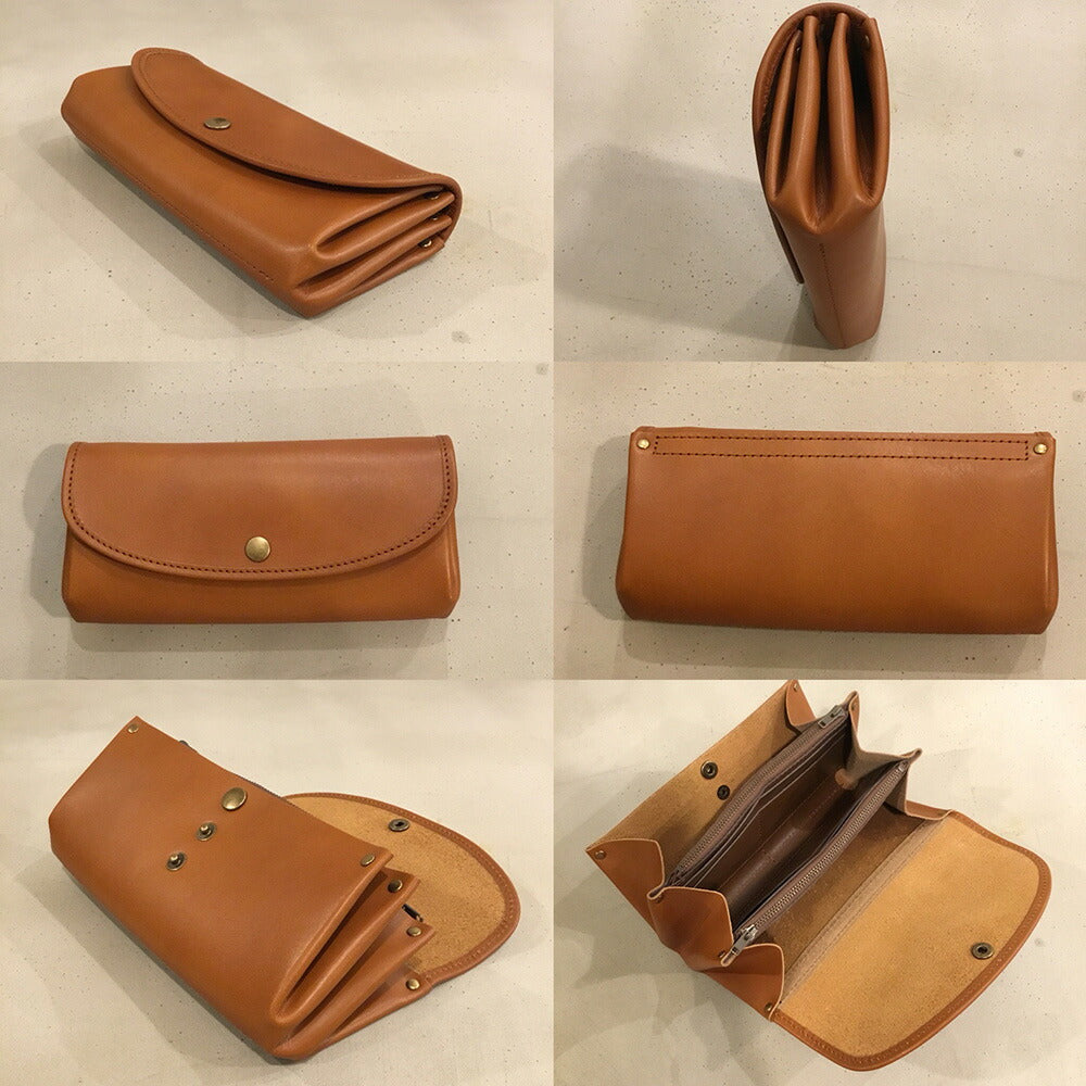 【3人シェア買いでお得】alto. ふんわりジャバラ長財布 AKEW-0400 ブラウン