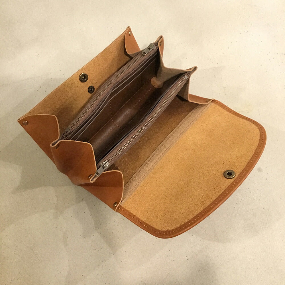 alto. ふんわりジャバラ長財布 AKEW-0400 ブラウン