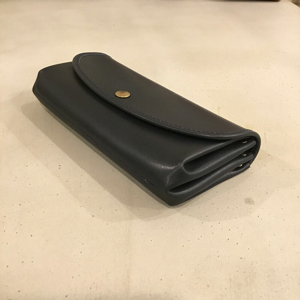 【3人シェア買いでお得】alto. ふんわりジャバラ長財布 AKEW-0400 ネイビー