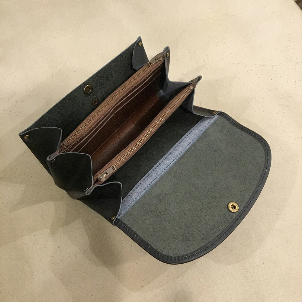 alto. ふんわりジャバラ長財布 AKEW-0400 ネイビー