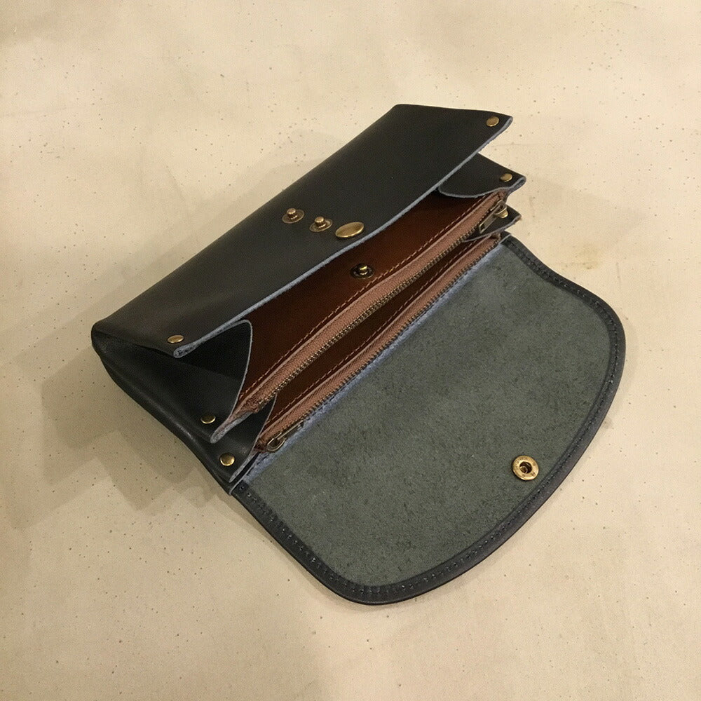 alto. ふんわりジャバラ長財布 AKEW-0400 ネイビー