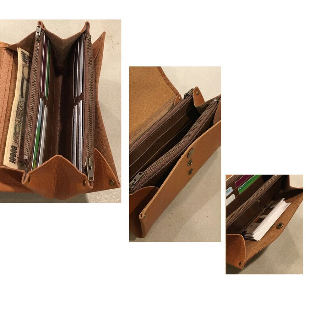 alto. ふんわりジャバラ長財布 AKEW-0400 ワイン