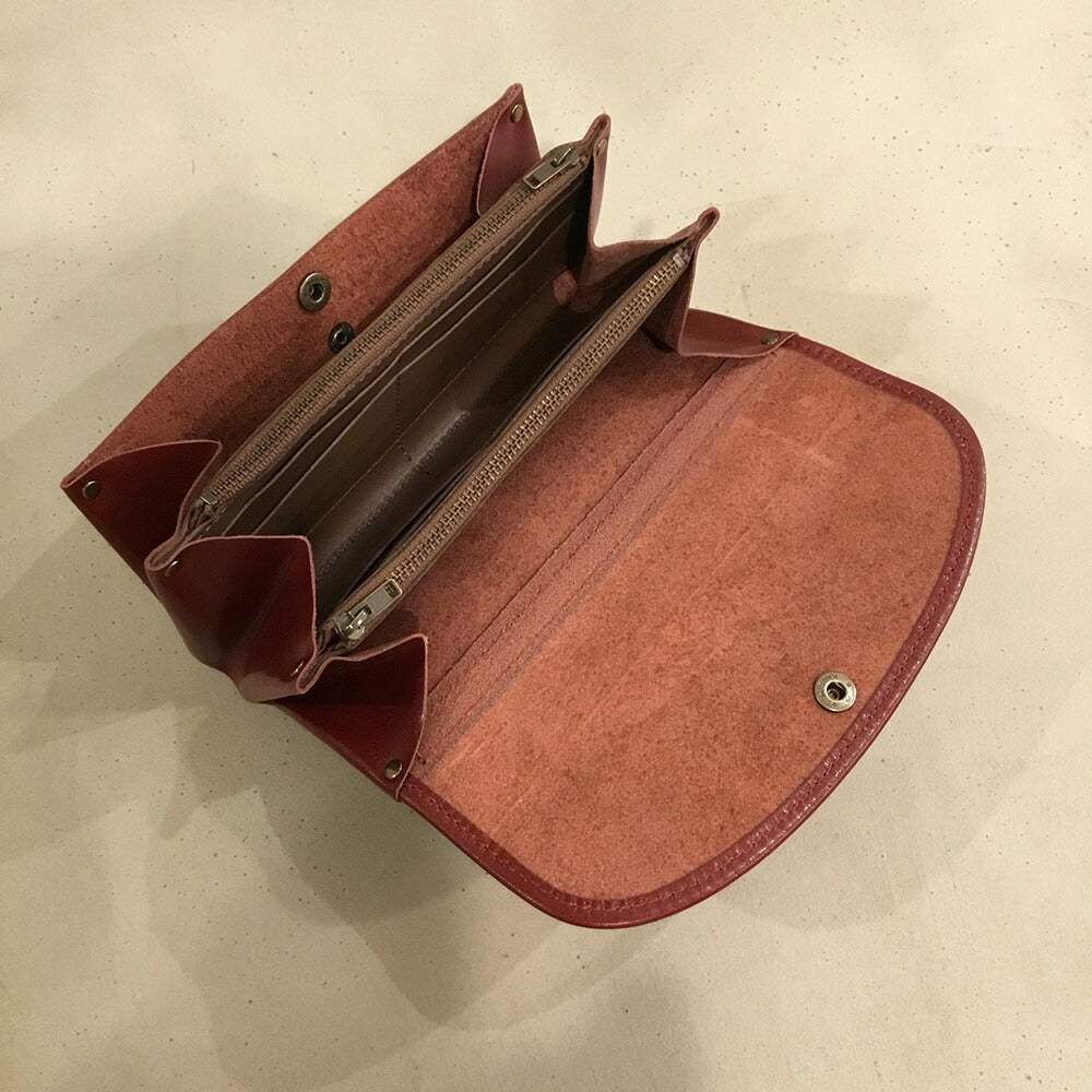 alto. ふんわりジャバラ長財布 AKEW-0400 ワイン