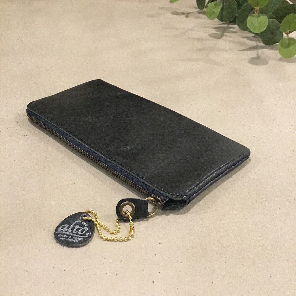 【3人シェア買いでお得】alto. 薄マチ長財布 AMSW-0052 ブラック