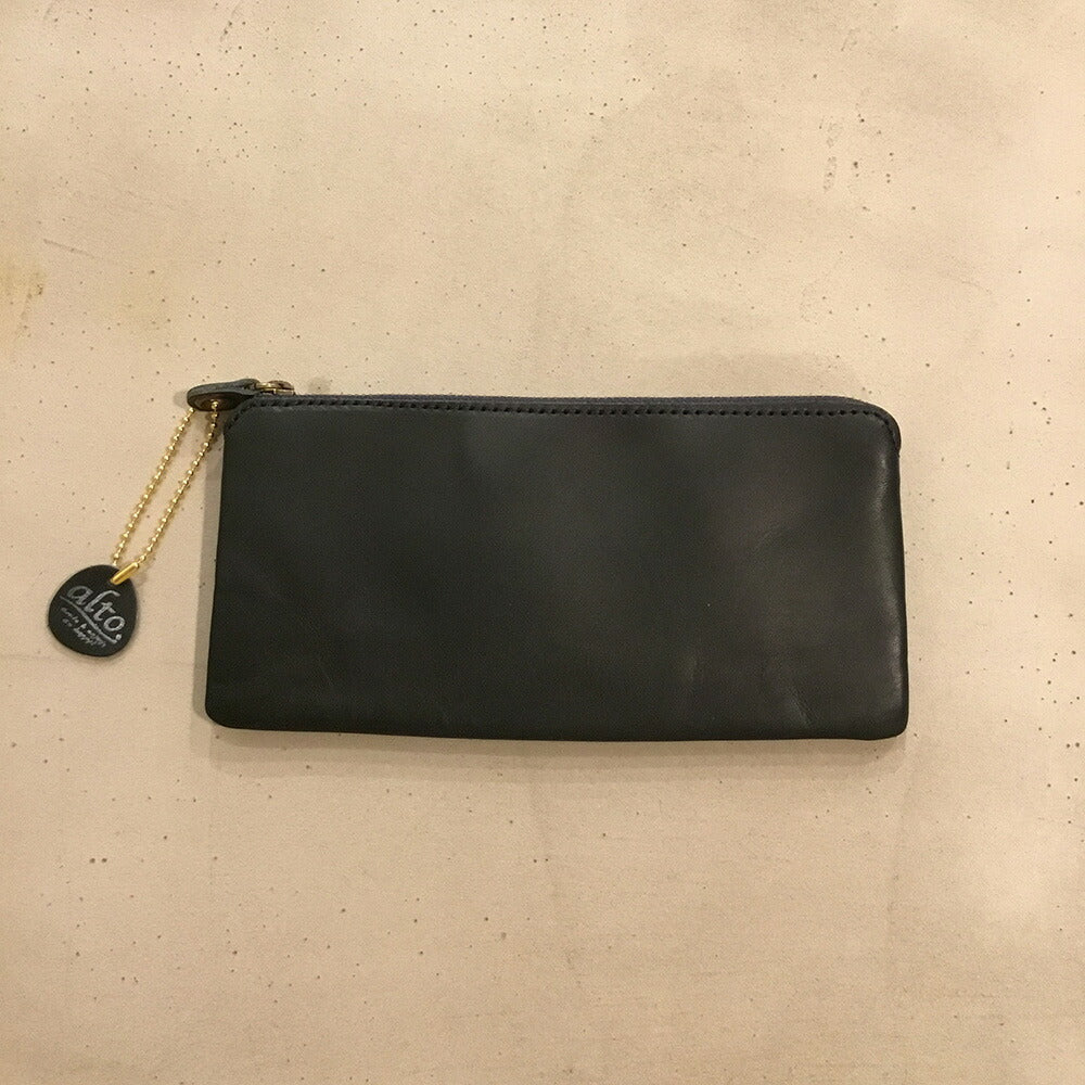 【3人シェア買いでお得】alto. 薄マチ長財布 AMSW-0052 ブラック