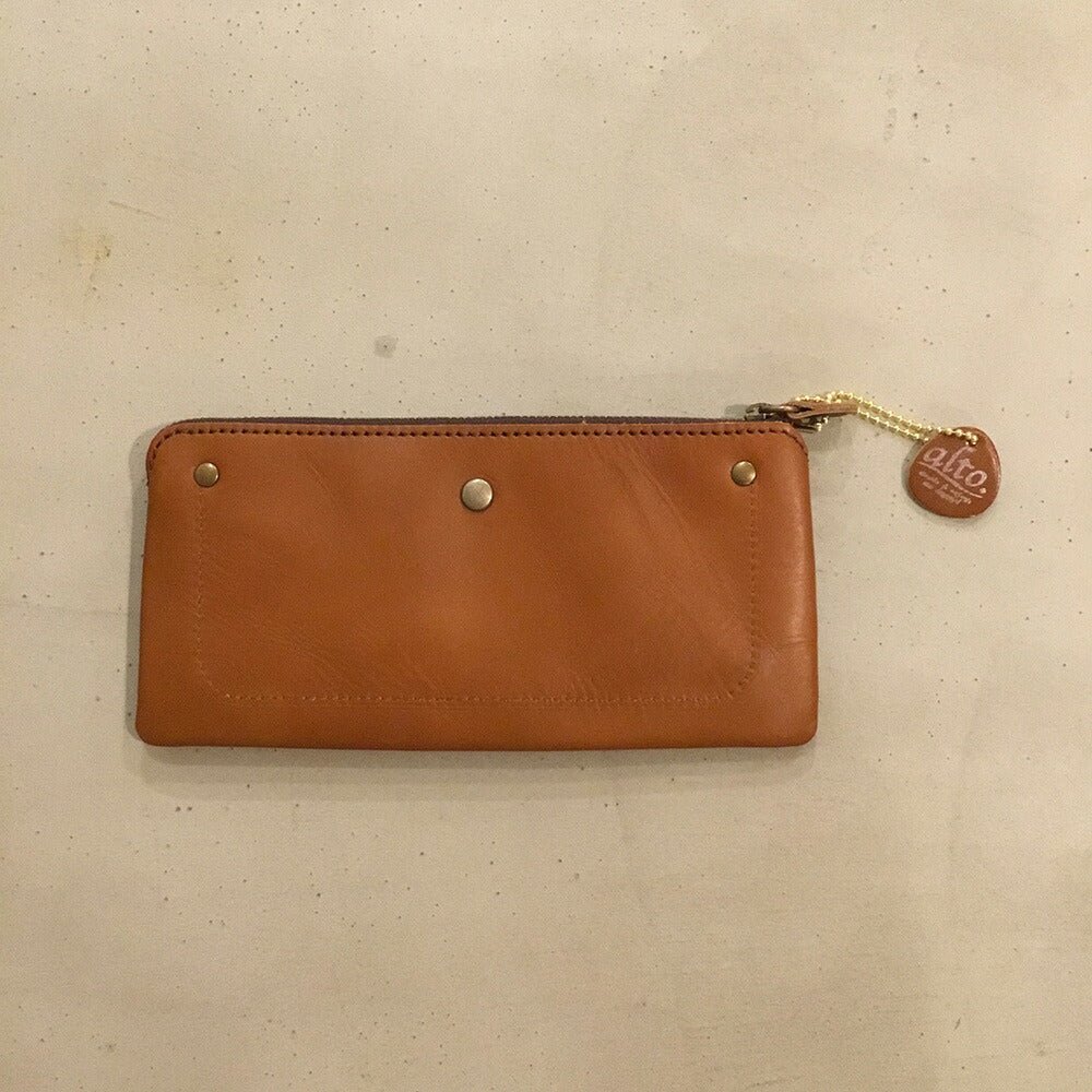 alto. 薄マチ長財布 AMSW-0052 ブラウン