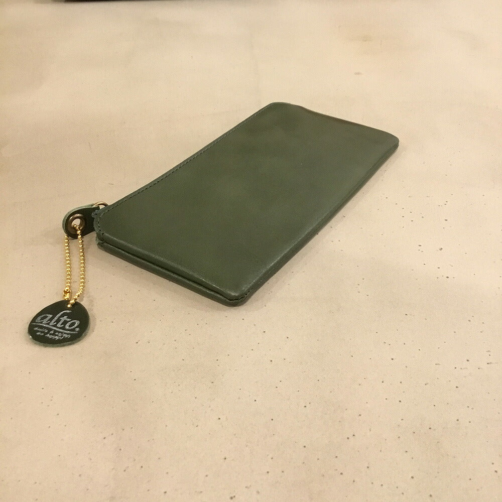 【3人シェア買いでお得】alto. 薄マチ長財布 AMSW-0052 グリーン