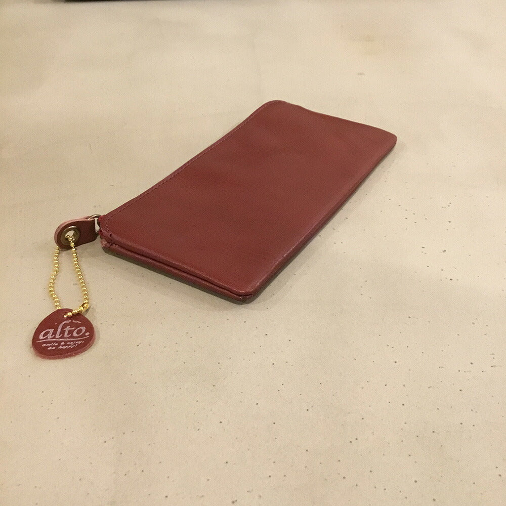【3人シェア買いでお得】alto. 薄マチ長財布 AMSW-0052 ワイン