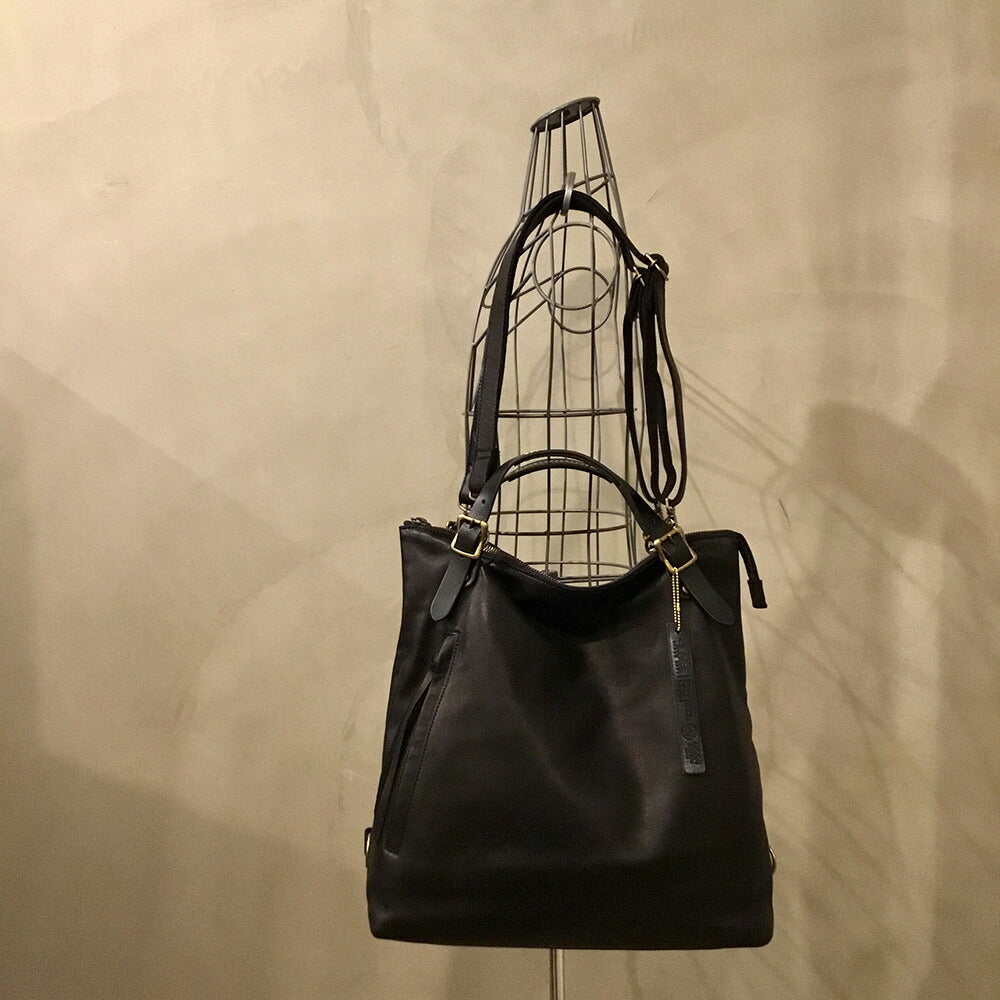 【3人シェア買いでお得】-Less 3wayトートリュック Ｌ LMSB-0030 ブラック