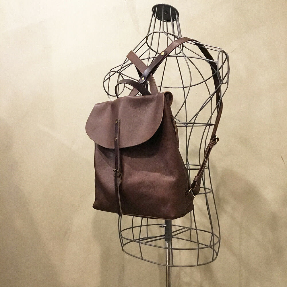 【3人シェア買いでお得】【alto.】フラップリュック（Ｍ）AMSB-1705（ブラウン）