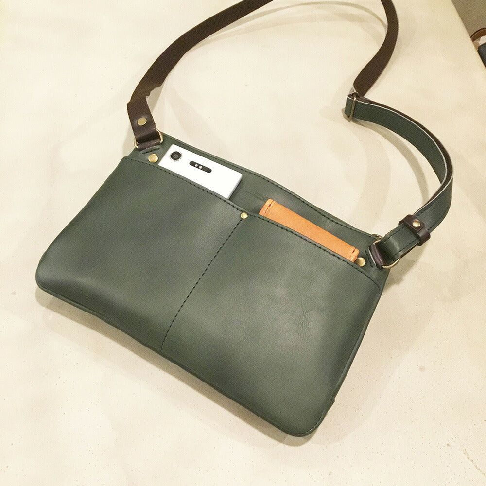 【alto.】スマートショルダーバッグ／サコッシュ（Ｓ）AKEB-3102（グリーン）【送料込み】【ひょうご・神戸オンライン物産展】