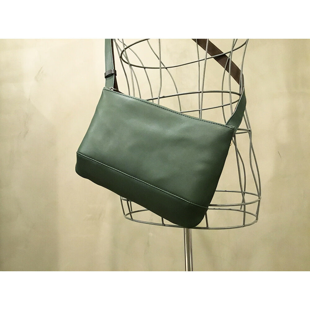 【3人シェア買いでお得】【alto.】スマートショルダーバッグ／サコッシュ（Ｌ）AKEB-3102（グリーン）