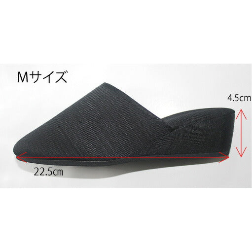美脚・婦人用ヒールスリッパ M 日本製【時間指定不可】