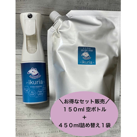 安定型次亜塩素酸ナトリウム 除菌スプレー イクリア セット販売