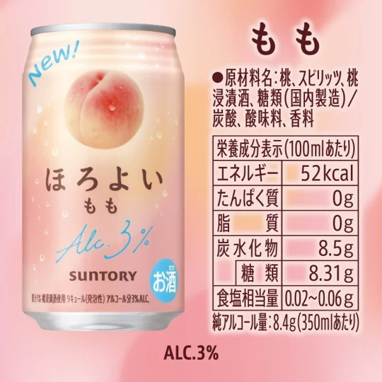 【送料無料】サントリー ほろよい もも 350ml×2ケース/48本