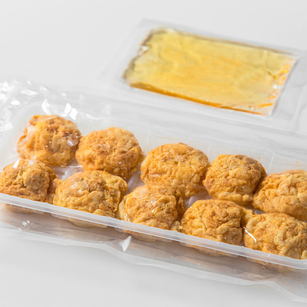 【3人シェア買いでお得】明石焼き 10玉×3パック だし付き
