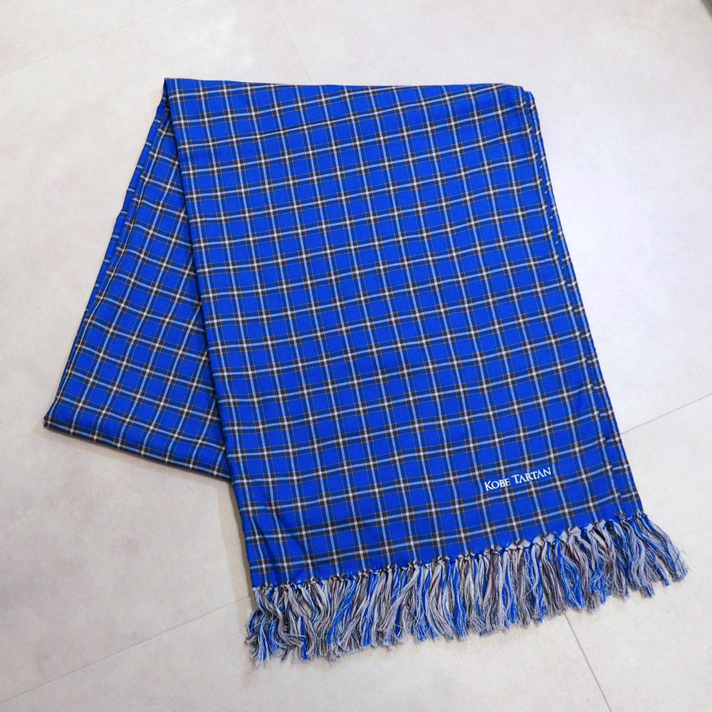 神戸タータン COTTON ストール タータンチェック コットン 綿【送料込み】【お届け不可地域：北海道・沖縄・離島】