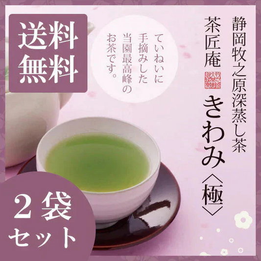 【2個セット】日本橋いなば園 静岡深蒸し茶 手摘み きわみ 100g メール便 送料無料