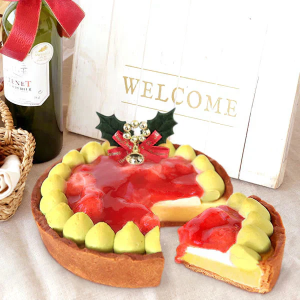 【Xmasケーキ】 苺チーズタルト【おいもや】 4号・2～3人用 クリスマスケーキ XM