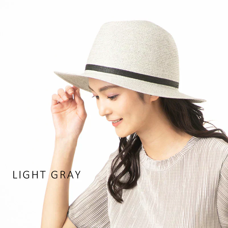 【フリー56-60cm-ライトグレー】【商品名：12DA中折れHAT】
