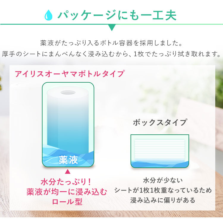 【カートアップNG】【本体ボトル/12個セット】ウェットティッシュ 除菌 ノンアルコール 厚手 本体 WTB-65Nウェットティッシュ ノンアルコール 除菌 除菌シート 厚手 厚め 厚み 日本製 国産 本体 ボトル 容器 ケース 65枚入り 12個 セット アイリスオーヤマ