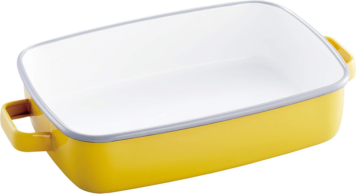 365methods 富士ホーロー オーブンディッシュ イエロー浅型 Mサイズ
