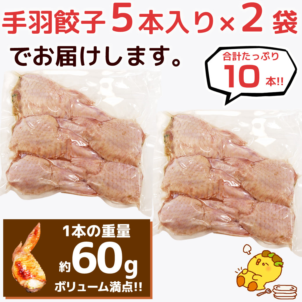 8秒に1本売れてる！手羽餃子 10本入 冷凍 餃子 国産鶏肉 惣菜 おかず 簡単調理 お取り寄せ グルメ 手羽先餃子 ビール おつまみ BBQ 人気 点心 送料無料 リュウジのバズレシピ