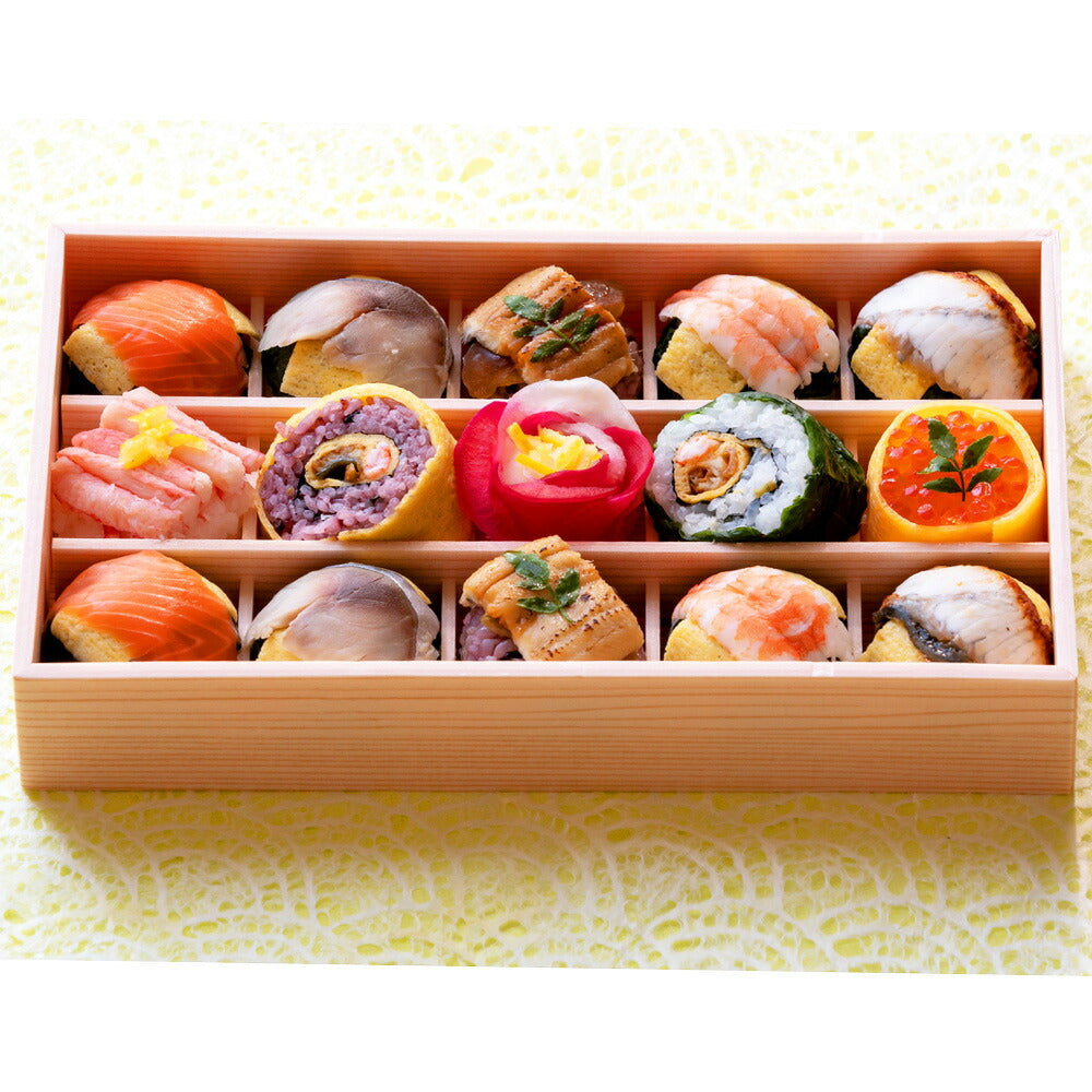 わさび葉寿しうめもり うるわし手鞠わさび葉寿し15個【送料込み】【お届け不可地域：北海道・沖縄・離島】