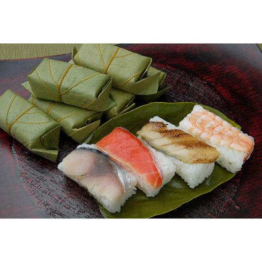冷凍 柿の葉ずし4種10個入（鯖・鮭・穴子・海老）390g【送料込み】【お届け不可地域：北海道・沖縄・離島】【二重包装不可】