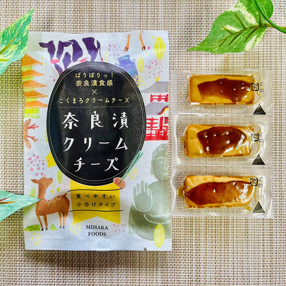 奈良漬クリームチーズ3個セット 【送料込み】【お届け不可地域：北海道・沖縄・離島】