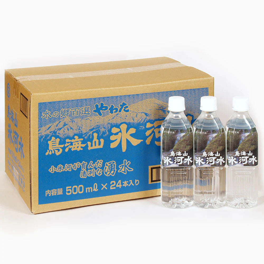 ミネラルウォーター 500ml×24本入り 鳥海山氷河水 軟水 送料無料