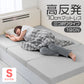 【シングル】【グレー】高反発マットレス シングル 極厚10cm 190N 三つ折り マットレス 高反発ウレタン ごろ寝マット 敷き布団 洗えるカバー 腰痛対策