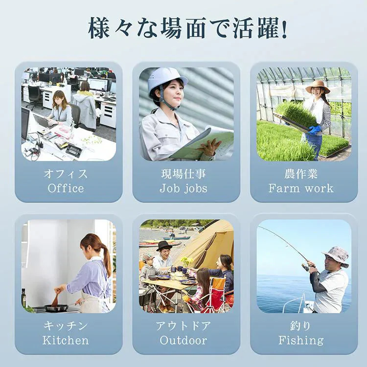 ネッククーラー 「ネイビー」 首掛け扇風機 羽なし 冷却プレート付 背中送風 大容量バッテリー 小型 静音 ネックファン 風量調整 扇風機 母の日 熱中症