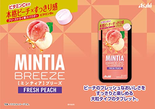 【3人シェア買いでお得】【送料無料】アサヒグループ食品 ミンティアブリーズ フレッシュピーチ 30粒×8個