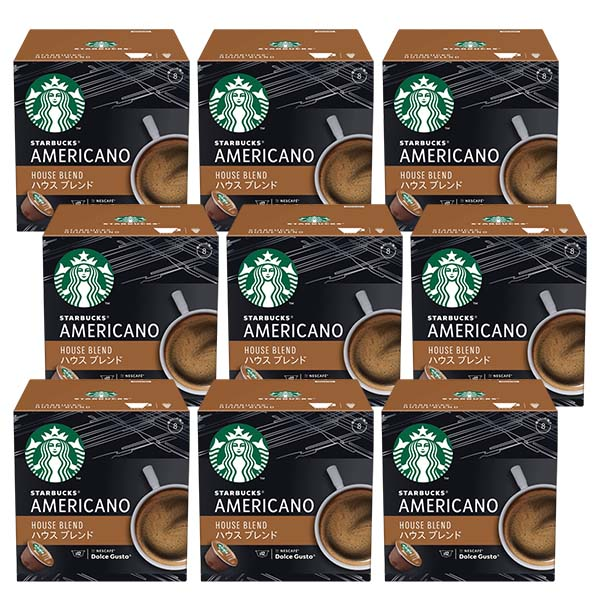 ネスカフェ ドルチェグスト 専用カプセル スターバックス ハウスブレンド ×9箱【3?4営業日以内に出荷】【送料無料】ネスレ ネスカフェ コーヒー ホットコーヒー スタバ