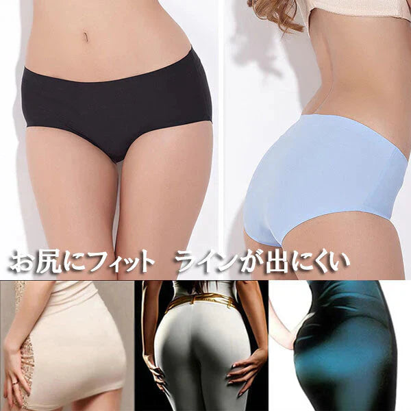 【セット7、色ブラック*3、Ｍサイズ】シームレスショーツ 3枚セット   パンツ【ydk043-3p-bk-bk-bk-m】