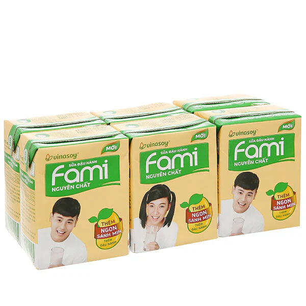【3人シェア買いでお得】調整豆乳 200ml x 6 パック【SUA DAU NANH FAMI NGUYEN CHAT 6 pack】