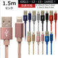 【1.5m】【ピンク】iPhone 充電 ケーブル 断線しにくい 急速充電 2m 1.5m 1m 50cm 25cm データ 充電器 Lightningケーブル ライトニングケーブル スマホ アイフォン usb iPad iPhone 13 12 SE3 SE2 11 XS MAX X XR Pro Max mini