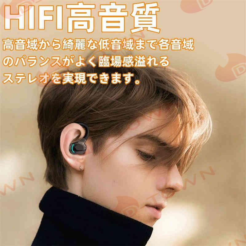 当日発送 Bluetooth ワイヤレスイヤホン 片耳 超軽量 耳掛け型 イヤホン 右耳用 ハンズフリー通話 マイク内蔵 iPhone/Android適用 s010E(グリーン)