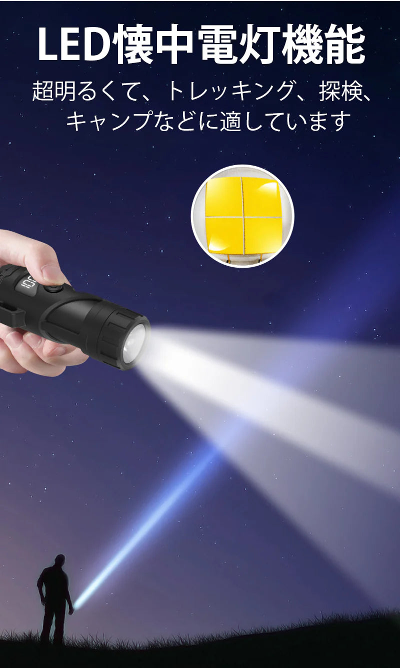 電子ライター Type-C充電式 防塵 防水 防風 無炎 懐中電灯機能 3段階照明モード 小型 軽量 無火炎 LED電量表示 アウトドア 登山 キャンプ 防災 プレゼント ｗ666B(レッド)