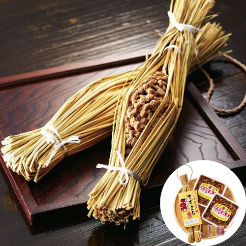 【終売】茨城 「元祖天狗納豆」 水戸納豆 (すずまるわら納豆(70g×2)×1 そぼろ納豆300g×2)