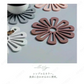 (グレー) 鍋敷き おしゃれ 北欧 シリコン なべしき 耐熱 花 フラワー コースター 鍋敷 ホワイト ピンク 黒