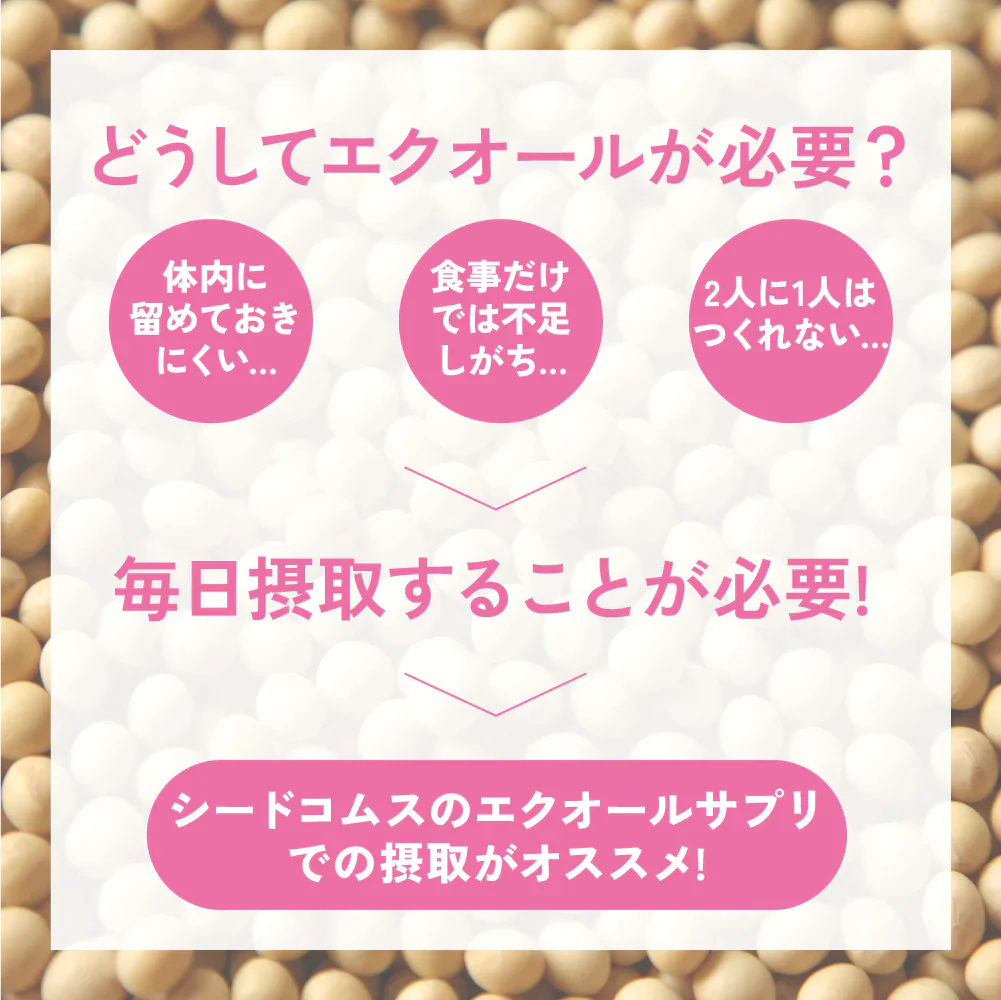 エクオール　10日分 送料無料 サプリメント サプリ 大豆ペプチド イソフラボン 美容 健康 ラクトビオン酸 アスタキサンチン ザクロ果実 GABA ビタミン