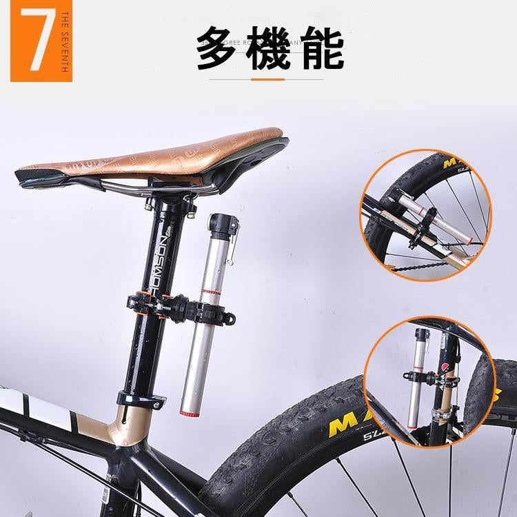 ライトホルダー 自転車 懐中電灯ホルダー ライトステー サイクルライト ライトブラケット ラバーバンド ラバーマウント ハンドル 固定 多機能 w190B(ブラック+ホワイト)