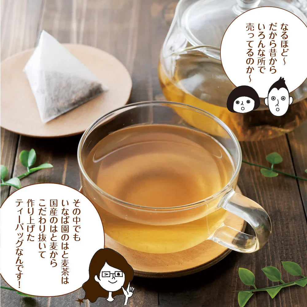 日本橋いなば園 はとむぎ茶ティーバッグ 60包 ネコポス メール便送料無料