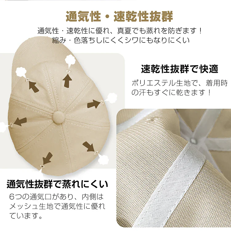 キャップ 帽子 プロテクター 簡易保護 あご紐付き 男女兼用 軽量 アウトドア 軽作業 乾きやすい アジャスター キャンプ ガーデニング おしゃれ シンプル