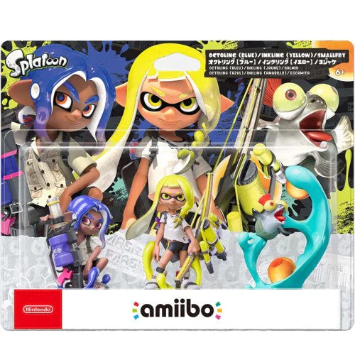 【新品/送料無料～】任天堂 amiibo トリプルセット[インクリング【イエロー】/オクトリング【ブルー】/コジャケ]（スプラトゥーンシリーズ）NVL-E-AE3F