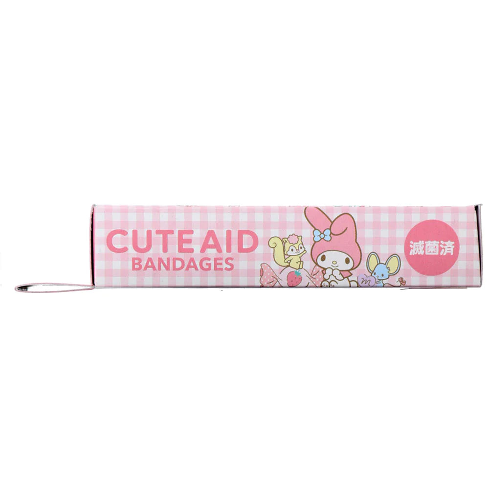 サンタン CUTEAID キャラクターばんそうこう マイメロディ 滅菌済 6柄X3シート 18枚入り X8箱
