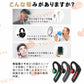 骨伝導 イヤホン Bluetooth 片耳掛け　ワイヤレス マイク付き ヘッドホン(w213B)ブルー